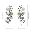 Floral Wall Decoration Iron Artwork Gift Decor Sturdy Suitable for Use In Living Room, Bedroom, ,