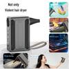 W10 Multifunctional High-Speed Turbo Fan with LED Light & Power Bank - 130,000 Speed Dust Removal Hair Dryer