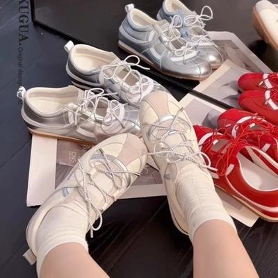 Fashion Women Sneakers Casual Sport Shoes Summer Fashion New Sandals 2025 Square Toe Lace Up Loafers  Hiking Shoes Woman Zapatos