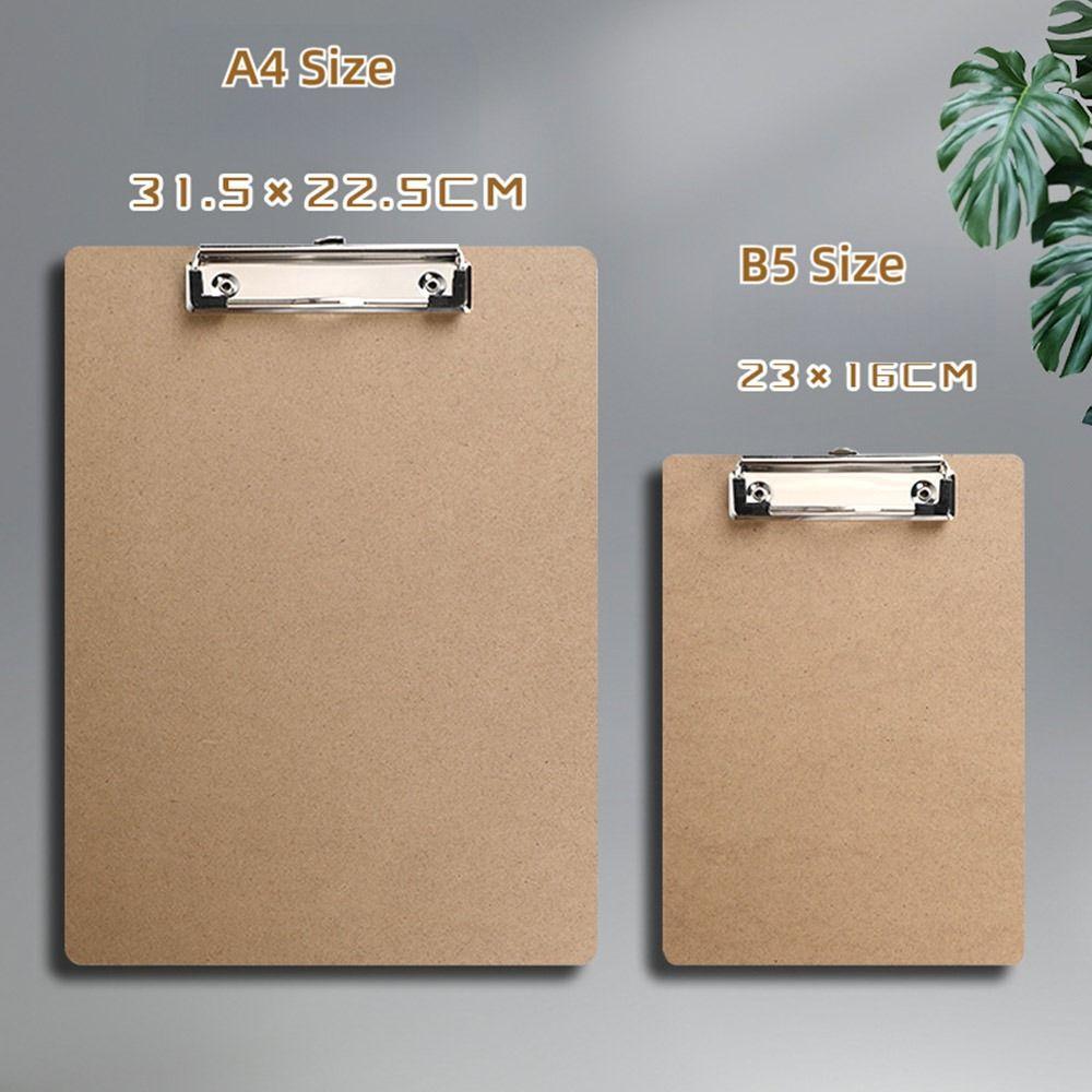 Wood Board Writting Pad Wood Memo Folder Durable Storage Folder  Cafe