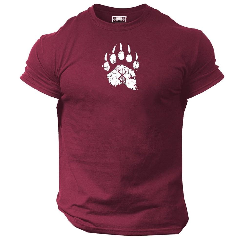 Maglietta Zampa d'Orso Abbigliamento Palestra Bodybuilding Allenamento Workout Esercizio Boxe Top