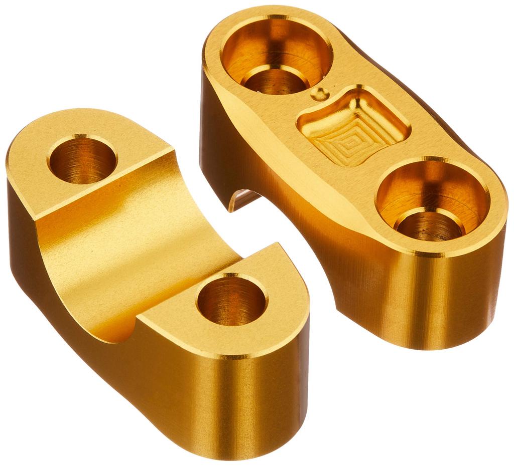 KITACO Handle Upper Holder Monkey Hunter 1 Set of 2 (Gold) 125/Grom/Dax 125/CT125 Cub/GB350(S)/CL250/PCX125/PCX150 Etc. 561-9000170