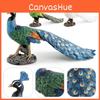 Wildtier Pvc Vogelmodell Pfauenstatue Tierfigur Sammlung für Regalausstellung