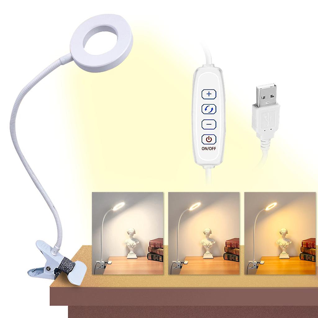 Bright USB Powered Flexible Clip-On Lamp, Standing Lighting, Kids Desk, Reading LED Desk Lamps, Work, Office, Laptop, Light