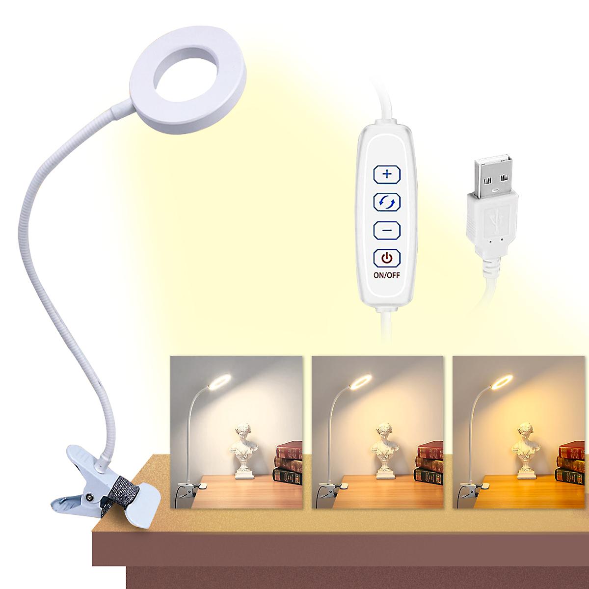 

Яркая гибкая пристегивающаяся лампа с питанием от USB, настольное освещение, детский стол, светодиодные настольные лампы для чтения, для работы, офиса, ноутбука, освещения