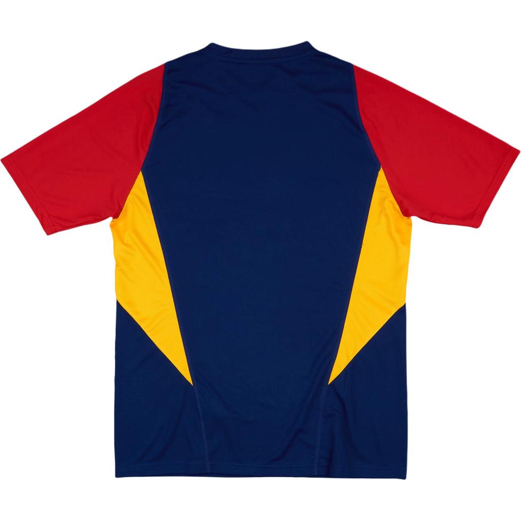 Adidas Spain 2022-23 Training V-Neck Striped Short Sleeve Football Shirt Unisex Tops HE8833