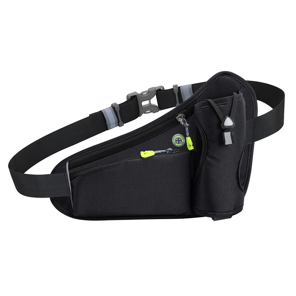 Running Bag Cycling Bag Reflective Hydration Belt Pack Waterproof Large Capacity Water Bottle Holder Bag for Hiking Walking