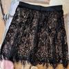 Spring and Autumn Women's Plus Size Layered Lace Hip-Covering Short Skirt Apron