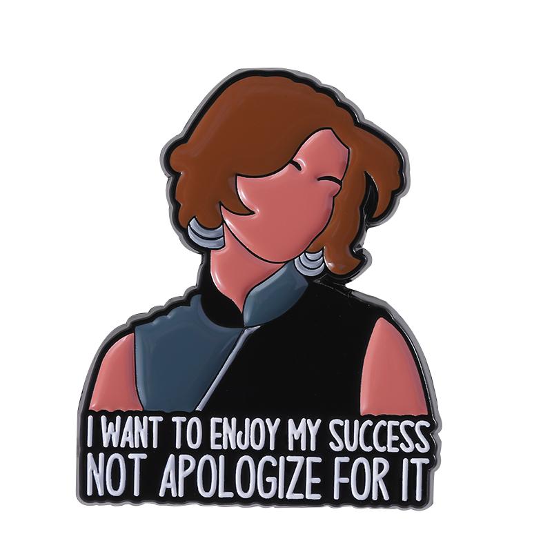 Dziewczyny Bądźcie Sobą Emaliowane Przypinki Niestandardowe KOCHAM CIĘ ALE KOCHAM SIEBIE BARDZIEJ Broszki Odznaki na Klapę Ubrania Śmieszne Biżuteria Prezent Przyjaciółki