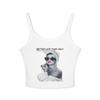 Audrey Divertido Presente Camiseta Regata de Alça Fina Feminina Love Camiseta Unissex