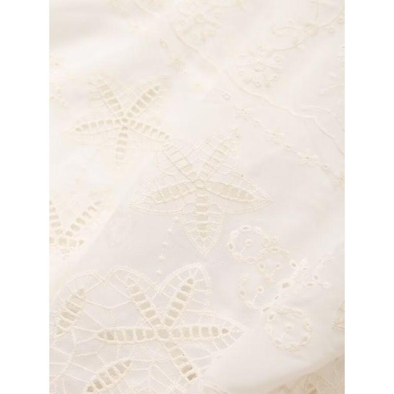 Kaslead New Arrival Women's Clothing Fashion Style Fashion Minimalist V Neck Crochet Patchwork Dress 3798008