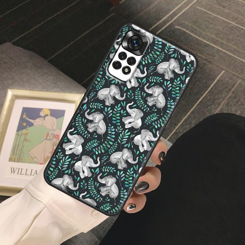 Cute Baby Elephant Funda For Xiaomi Redmi Note 13 14 Pro 9 10 11 12 Pro 10S 11S 12S Redmi 13C 10C 12C 14C Case