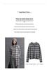 Women's Double Ply Cashmere Cardigan - Round Neck, Thickened Sweater Coat, Retro Casual Stripes, Color Block Design.