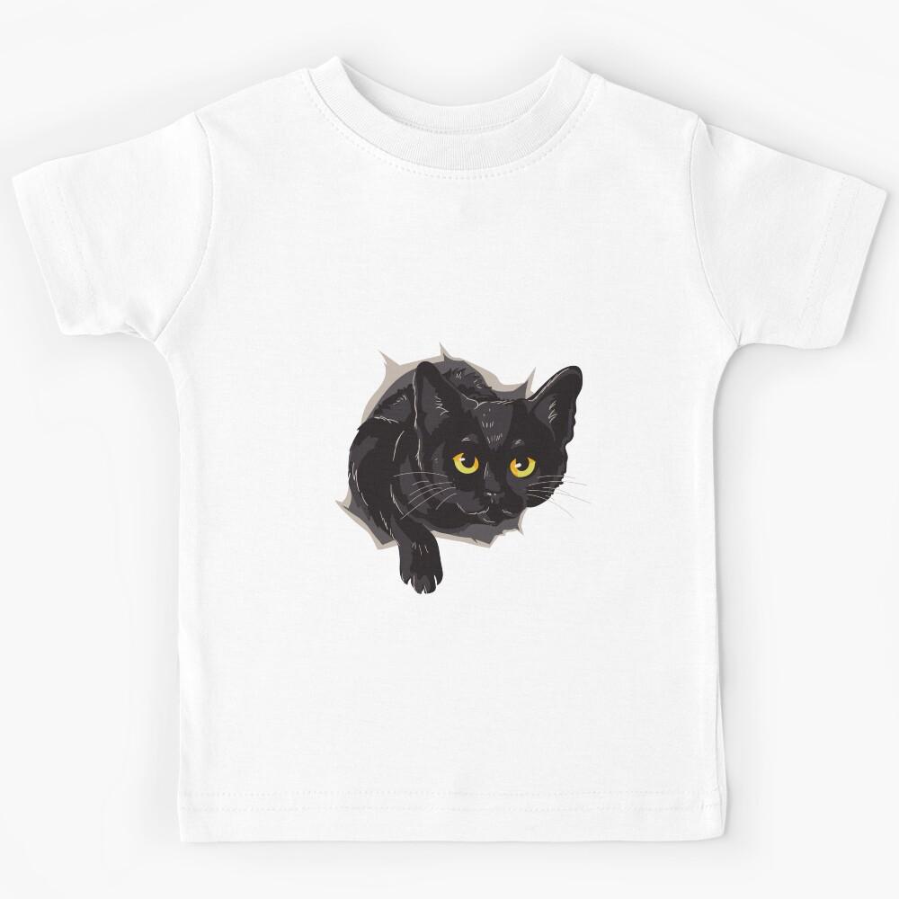 Black Cat - Cat shirt Kids T-Shirt 160