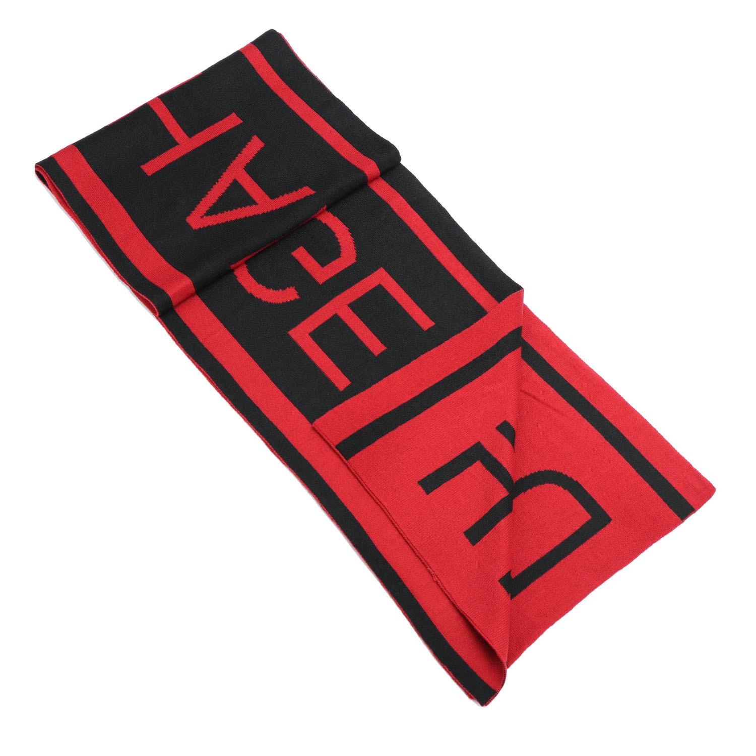 

Warm fashion knitted scarf, winter two-color letter jacquard acrylic scarf Above 175cm