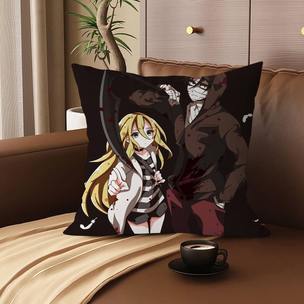 Cartoon Animation A-Angels Of D-Death Pillow Cushion Cover Pillowcase Living Room Sofa Home Decor Customized