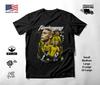 Ronaldo Brésil Fenomeno Jaune Montage T-shirt de Football Noir Unisexe S-2XL