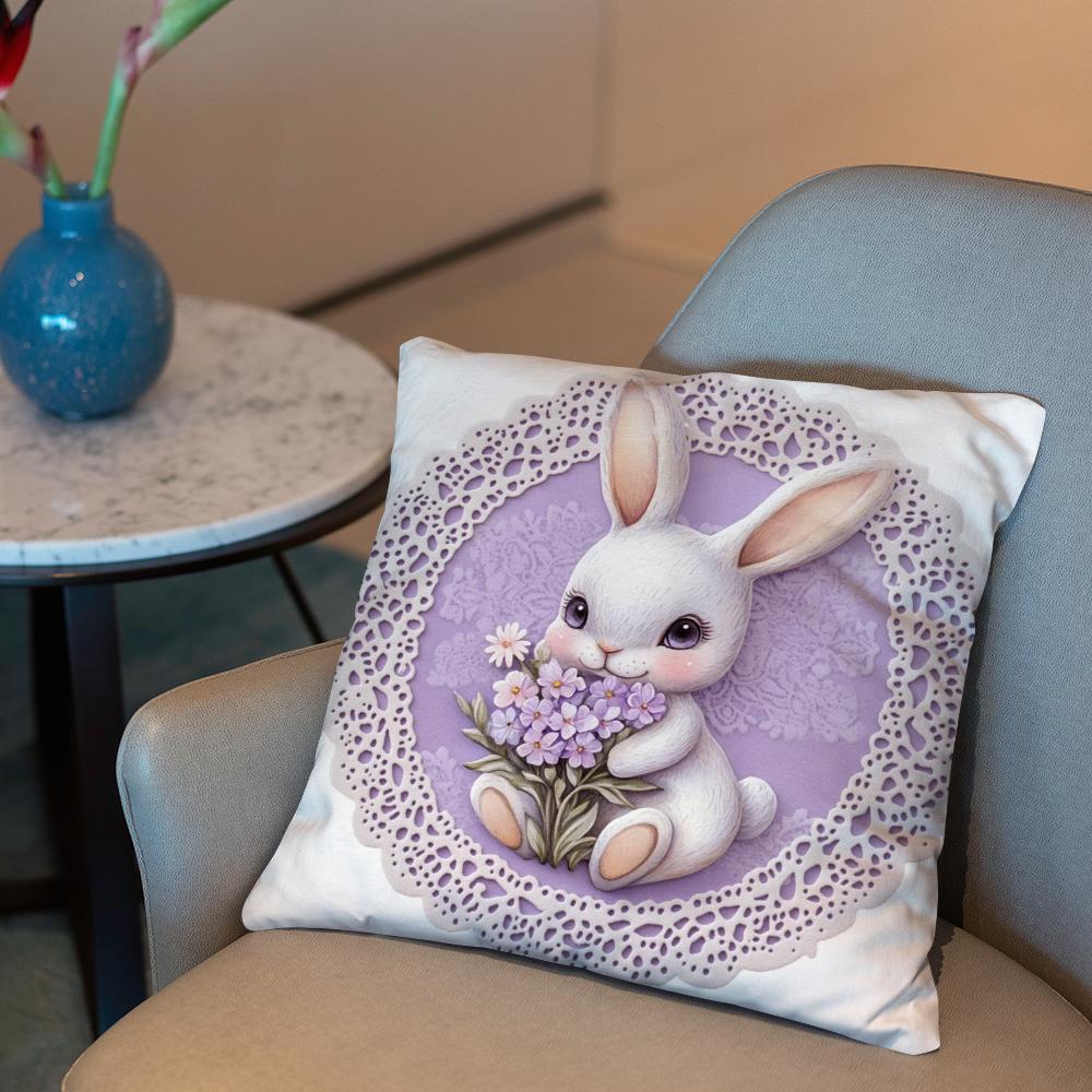 Easter Cushion Cover 2-in-1 Reversible Plush Pillow Cover | Car/Sofa/Bed | Perfect Gift