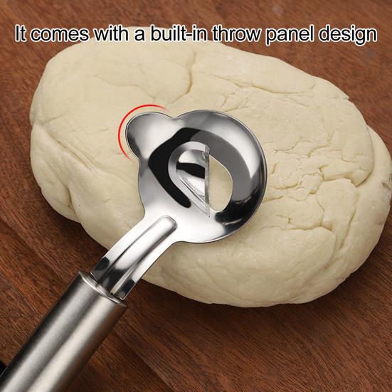 2Pcs Cactus Peeler Spoon Manual Noodle Cutter Cactus Thorns Remover Stainless Steel Kitchen Gadget for Cooking