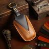 Leather Car Key Case Cover Keychain Protector for Toyota Crown Highlander New Camry RAV4 Carola Leling Prado Remote Accessories