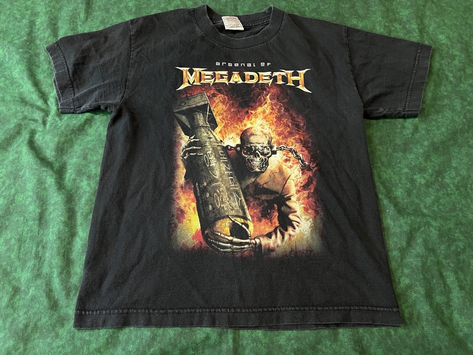 Vintage 2009 Official Megadeth Arsenal of Megadeth T-Shirt - Youth MEDIUM Unisex T-Shirt L