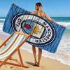 Loud MCFC Chants Print Beach Towel, Large Soft Quick Dry Towel for Beach Camping Swimming