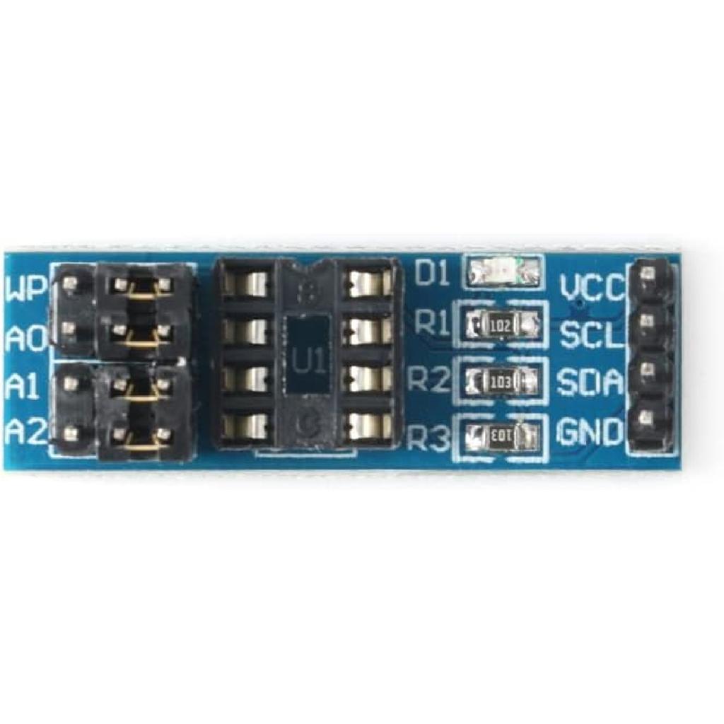10Pcs AT24CXX EEPROM Memory Module I2C Interface 8 Pin Memory Modules PCB Excluding Chips Board Pull Up Resistor Board