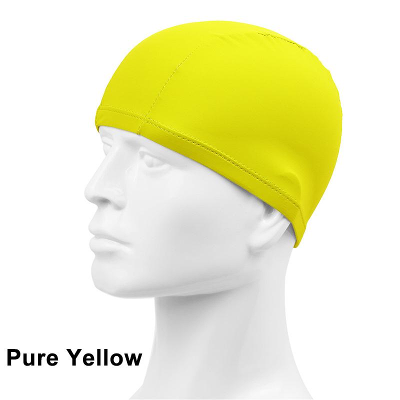 1Pcs Ultra-Thin Free Size Unisex Polyester Cloth Swimming Cap Protecting Ears Long Hair Water Sports Swimming Cap