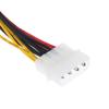 4pinový konektor Molex na 3 prodlužovací kabely Ata Sata Power Splitter