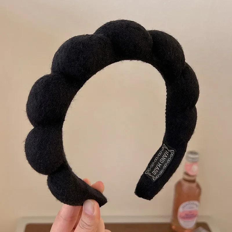 Brățări de spălat din microfibră de modă Bandă umflată Spa Bentita cu bule Spălarea feței Machiaj Accesorii pentru îngrijirea pielii