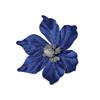 Fabric Artificial Magnolia Flower Sparkling Petal Glitter Edge Christmas Magnolia Pick with Stem Fake Glitter Flower