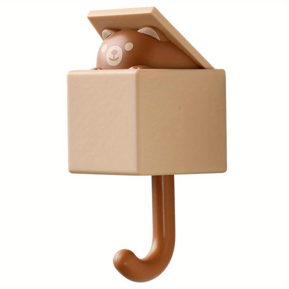 1 PCS Creative Cat Hook Cute Seamless Dormitory Bedroom Door Hangers Hooks Key Umbrella Towel Cap Coat Rack Wall Decoration