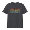 Drink Coffee Read Books Be Happy T Shirt Lover s  vintage Washed designer clothes Slightly Unisex Breathable streetwear Soft