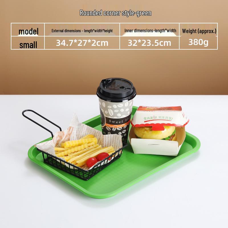 Non-Slip Rectangular Burger Tray for Restaurants