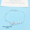 S925 Sterling Silver Hollow Butterfly Bracelet for Women - Exquisite, Simple, Light Luxury Design, Perfect Birthday Gift