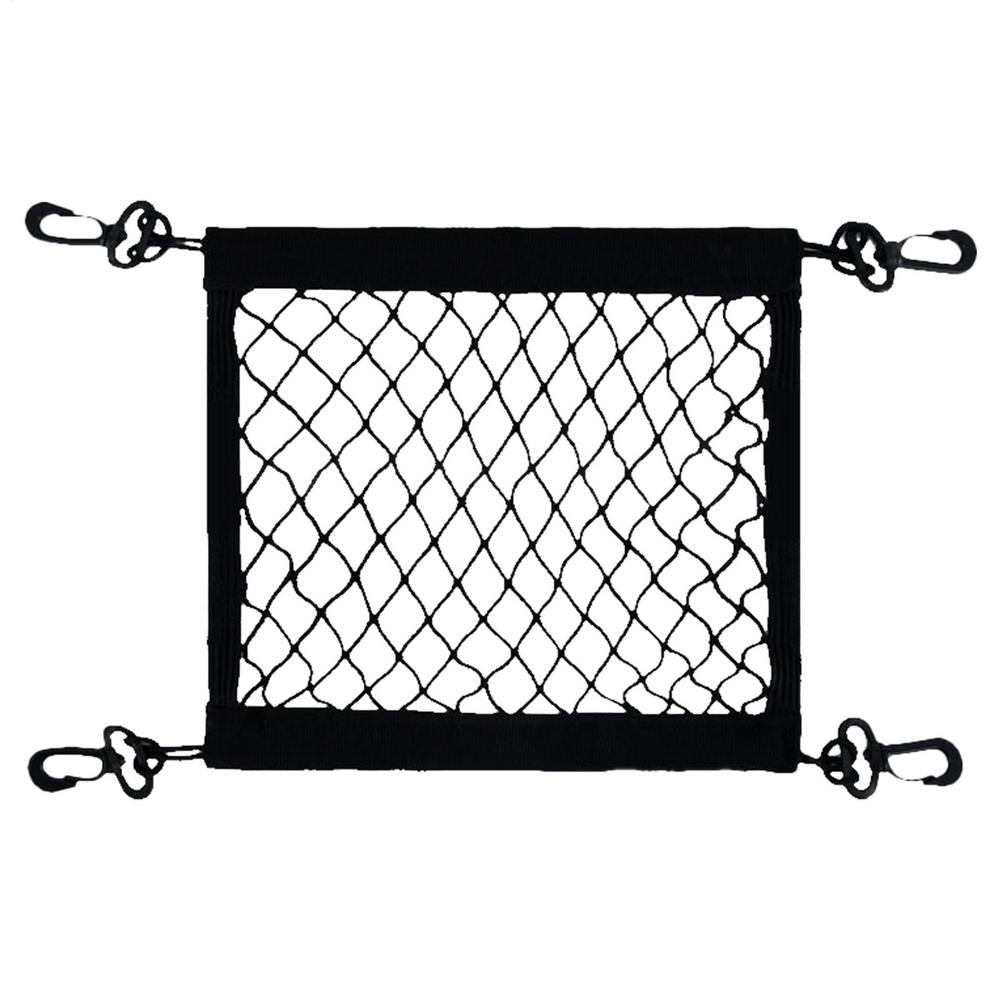 

Motorcycle Cargo Net High Elastic Double Layer Motorcycle Net with 4 Adjustable Hooks for Helmet Storage Motorcycle Accessories чёрный