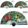 Ventaglio di Carta da Pittura Grande 50x88cm Decorativo da Appendere a Parete Ventaglio Pieghevole Decorativo Ufficio Sala Casa Soggiorno Ventilatore