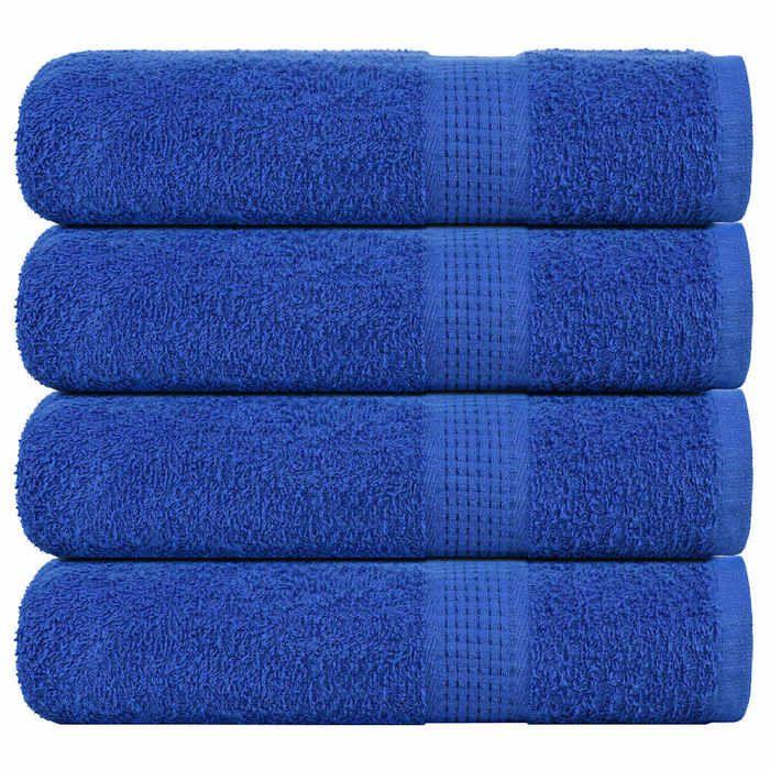 VidaXL Serviettes de douche 4 pcs bleu 70x140 cm 360 g/m² 100% coton, serviette, ensemble de serviettes de bain, serviette 136714