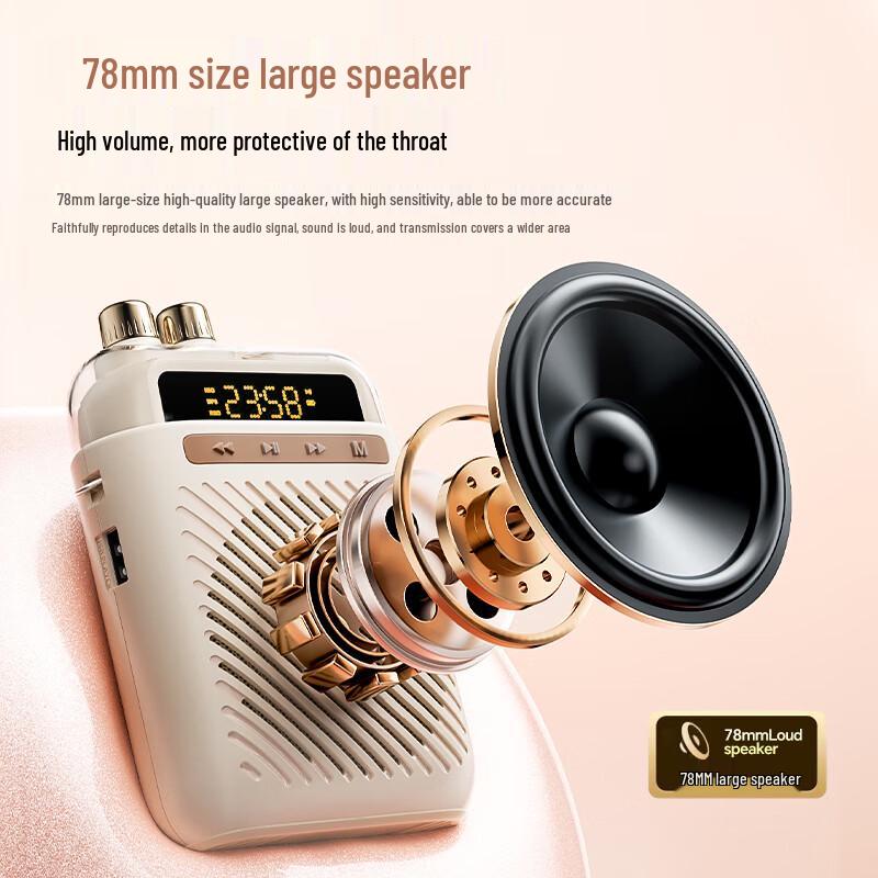 Soaiy S5 Wireless Portable Voice Amplifier with Microphone CN Plug (adapter Included)