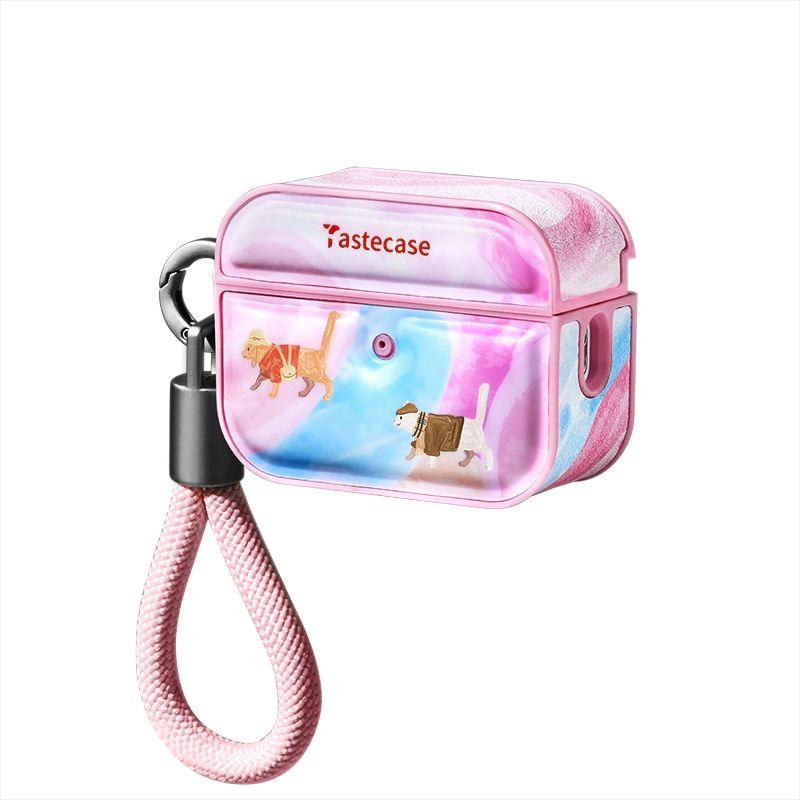 

Earphone Sleeves for Apple Airpodspro Second Generation Magnetic Earphone Protective Cover Original Cute Pink Cat Bluetooth Airpods4/3/2 Earphone Case Apple Airpods Pro The Cat in Clothes