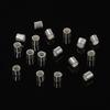 20 Stück 925 Sterling Silber Quetschperlen 1,5 mm 2 mm 2,5 mm Quetschperlen Silber Endkappen für DIY Armband Schmuckherstellung Zubehör