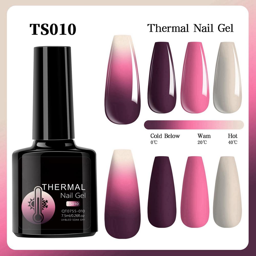 

Термальный гель-лак для ногтей меняет цвет при разной температуре