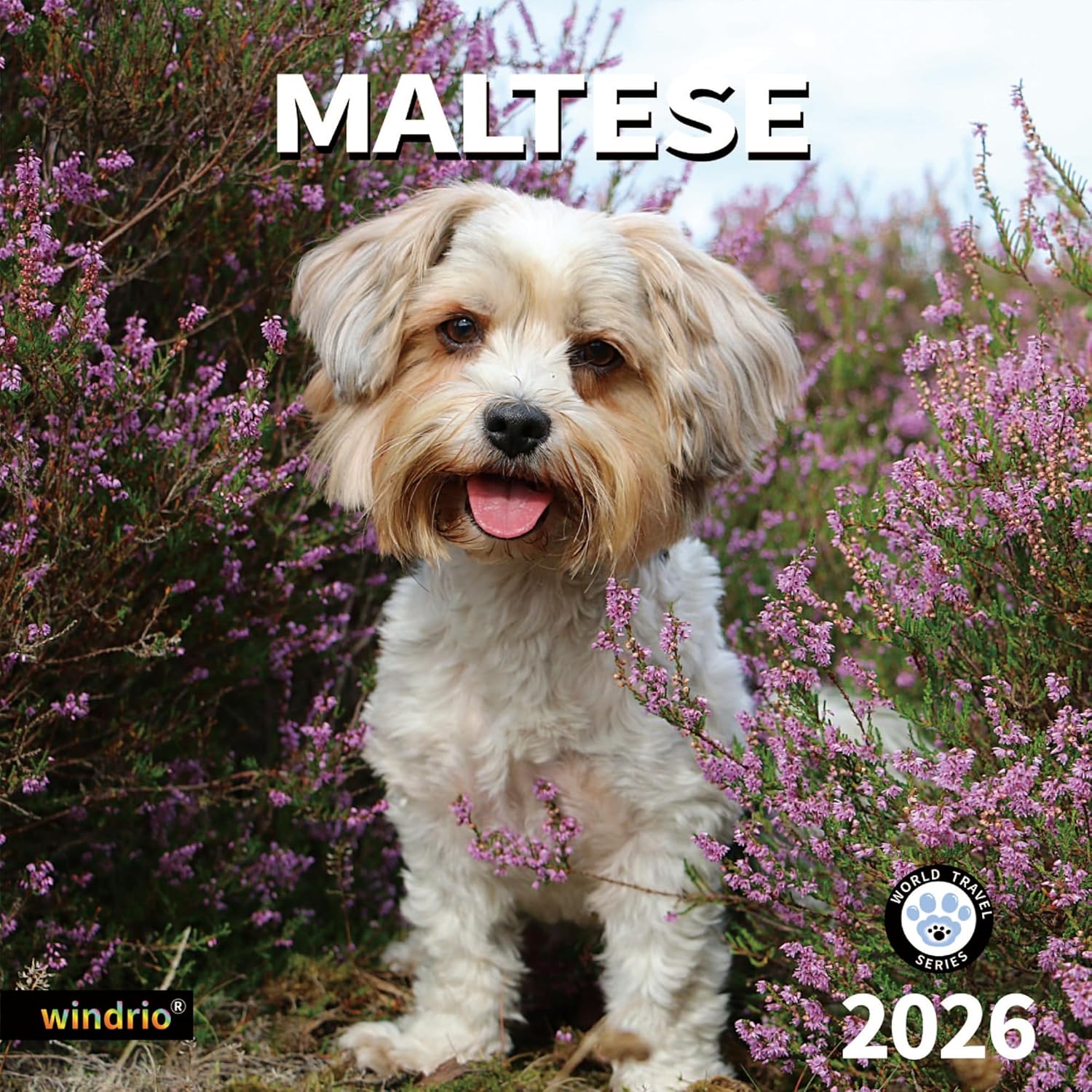 2026 Wall Calendar,Calendar 2026, November 2025 - December 2026, Wall Calendar Baby Animals, 12  x 24  Opened,Full Page Months Thick & Sturdy Paper Maltese