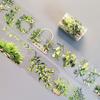 Flower Decorative Tape Water Resistant PET Tape Aesthetic Scrapbooking Tape for Journal Photo Album Planner Wrapping