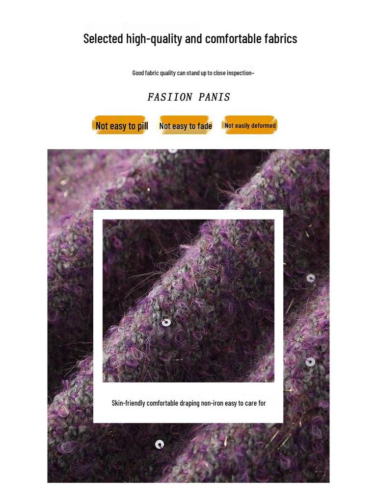 Chic Korean Style Elastic A-line High-Waisted Skirt for Women - 2025 Autumn/Winter Collection