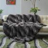Luxury Faux Fur Blanket High-end Bed Fox Fur Blankets For Beds Plaid on The Sofa Cover Decoration Home Blankets And Throws