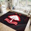 Nottingham Forest Design Kristall Samt Teppich Gemütlich Nicht?Rutschfester Teppich mit Aufdruck für Schlafzimmer Wohnzimmer Eingang