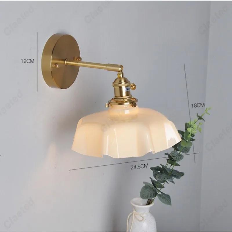 

Simple LED Glass Lampshade E27 Warm Light Small Wall Lamp Indoor Home Romantic Bedroom Restaurant Decoration Atmosphere Lighting 4 W&Warm light