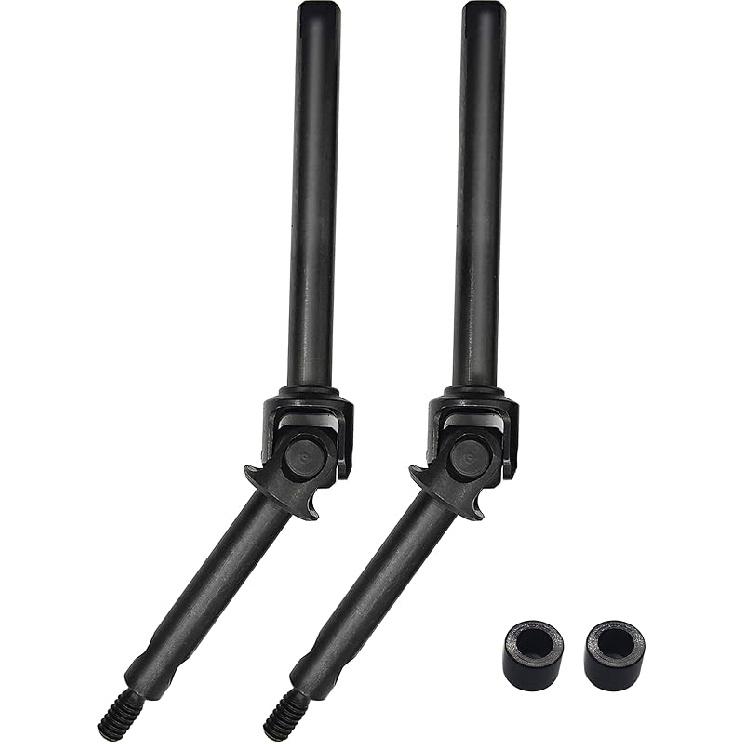 RC Steel Front Axle Drive Shaft CVD Front Axle Shafts for 1/24 Axial SCX24 C10/JLU/Bronco/Gladiator/Deadbolt RC Crawler Car (+4mm)