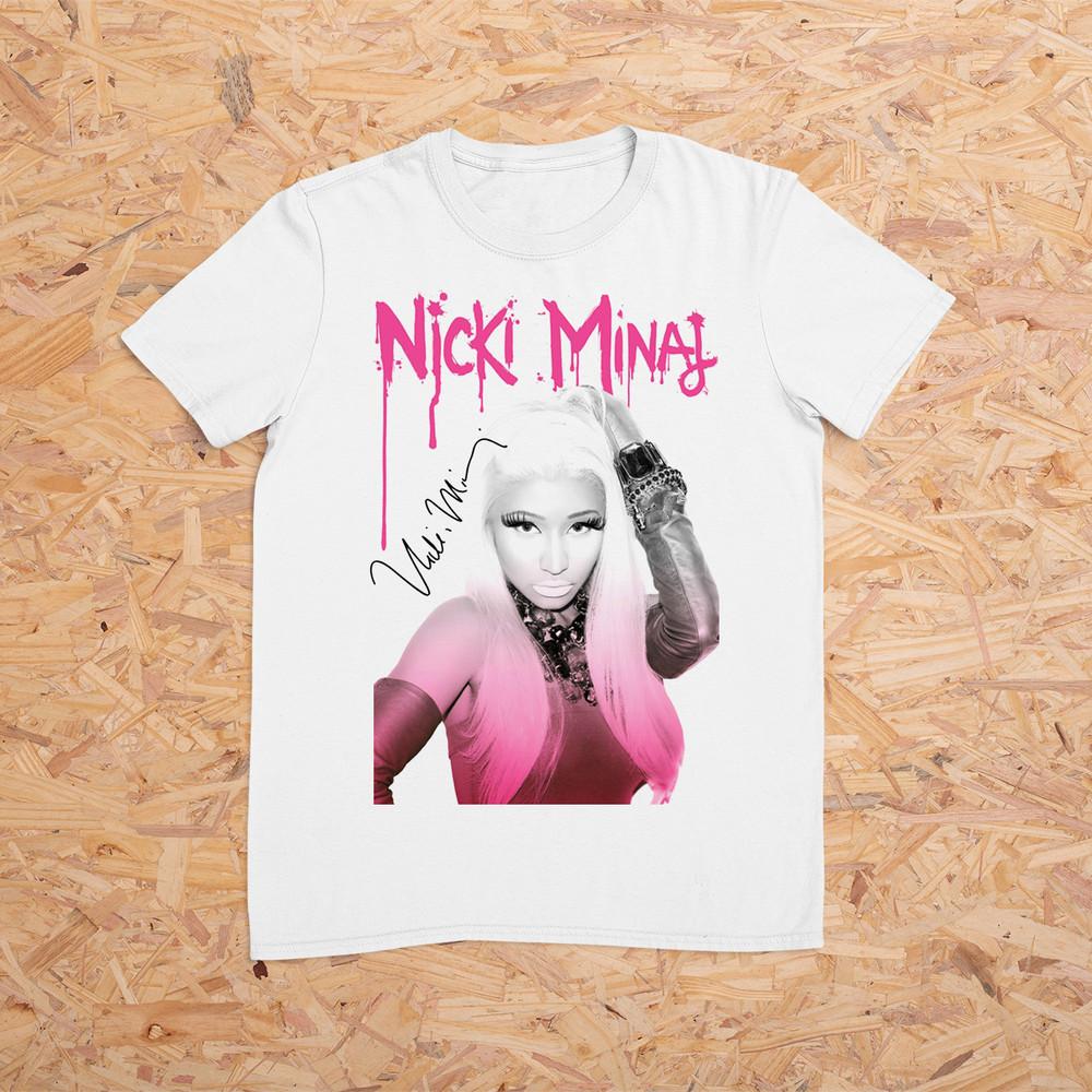 Vintage Nicki Minaj Signature Short Sleeve White Full Size Unisex Shirt MM805 Unisex T-Shirt XXL